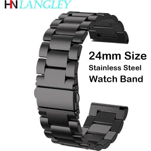 24mm Stainless Steel Wristband Strap Bracelet for Kospet Hope/Optimus Pro/Brave Smart Watch Phone Men Watch Band with Free Tool