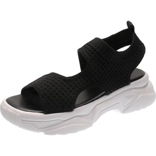 Women Sandals Summer Shoes 2020 Fashion Beach Sandal Peep Toe Casual Flat Sandals Ladies Breathable Sandalias Free Shipping