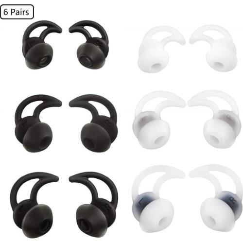 6Paris(S&M&L) Replacement Noise Cancelling Double Flange Silicone Earbuds EarTips Eargel for Bose QC30 QC20 SIE2 IE3