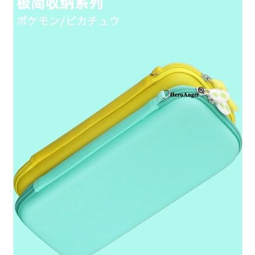 Storage Bag For Nintend Switch Travel Portable Case Switch Bag Pink Case Protective Bag Water-Resistent PU Carrying Shell