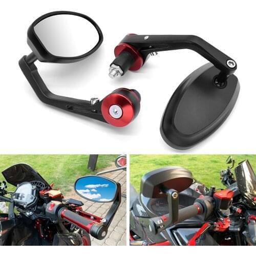 For BMW F800 R1200 GS Adventure F800 GT R S ST Universal Motorcycle Aluminum Rear View Handle Bar End Side Rearview Mirrors