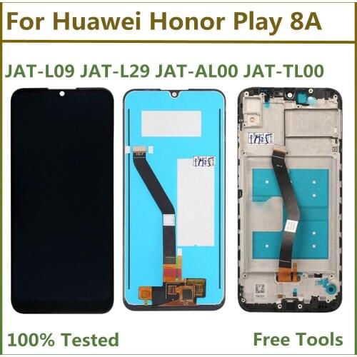 LCD Screen For Huawei Honor Play 8A Honor 8A JAT-L09 JAT-L29 LCD Display Touch Screen Digitizer Assembly Frame