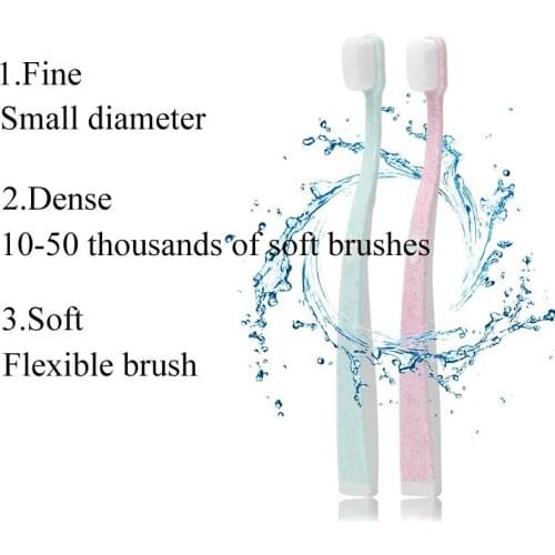 1pc Adult Soft Toothbrush Portable Oral Cleaning Care Tools Protect Gums Tooth Brush Permanent Daily Necessities Soft Toothbrush