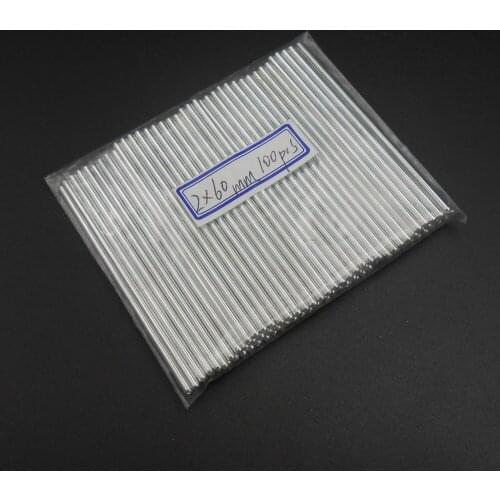 100PCS 2MM X 60MM M2 Iron Shaft Toy Car Gear Wheel Axle for DIY Accessories motor galvanize 2X60MM M2X60 100PCS/LOT *FD606X100