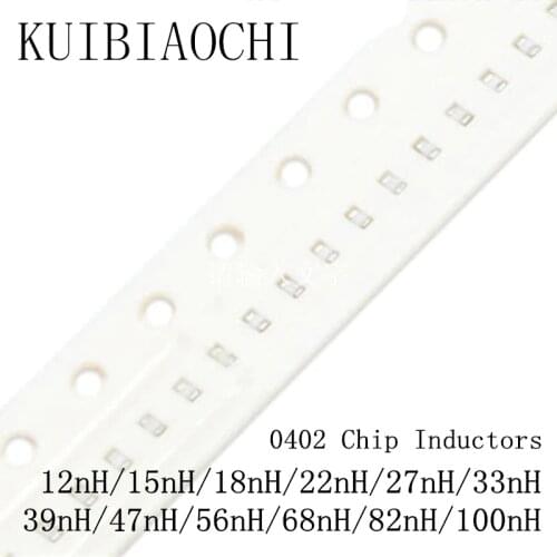 100pcs/LOT High frequency chip inductor 1005 0402 12nH 15nH 18nH 22nH 27nH 33nH 39nH 47nH 56nH 68nH 82nH 100nH