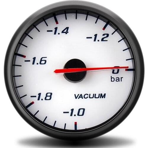 12V Vacuum Gauges Bar Gauge - 1~0 Bar Black 60mm Boost Gauge kit Car Motor Bar Boost Vacuum Sensor Meter vacuometro link