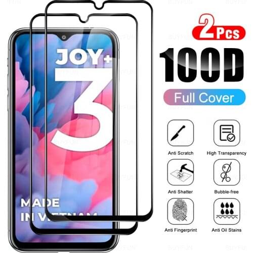 2Pcs Full Cover Tempered Glass For Vsmart Joy 3 Plus Glasses Protective Glas For V Smart Joy3+ 3+ Joy3Plus Phone Protection Film