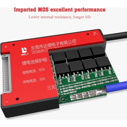 Battery PCB Balance Protection Board Lithium Battery Charging Board Charger Module 4S BMS 3.2V LiFePO4 10A-60A 12V 32650