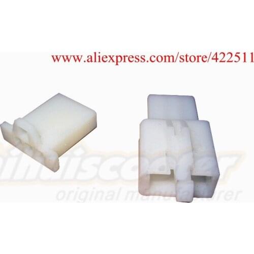 3 Holes White ABS Scooter Connectors&Terminal Plug-Ins/Power Wire Plug for Scooter Spare Parts