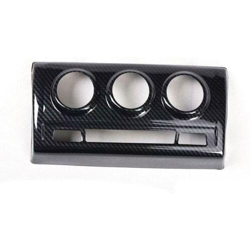 For Toyota Vios FS Yaris L 2016-2020 Car Dashboard Air Conditioner Adjust Switch Button Panel Frame Cover Trim ABS Styling