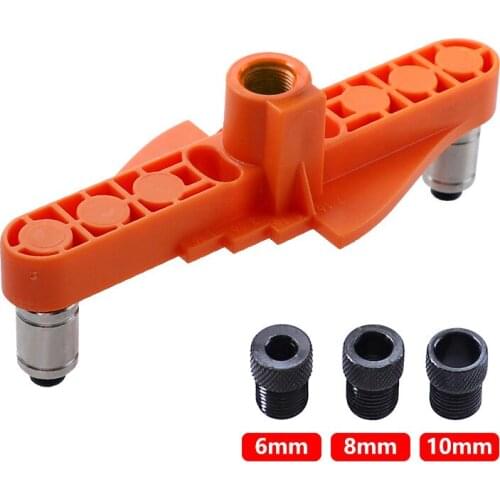 Efficient Pocket ABS Hole Jig Woodworking 6/8/10mm Drill Guide Kit for Doweling Jig Hole For Carpentry Dowel Joints Puncher Tool