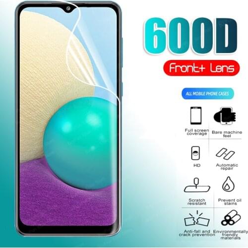 600D Hydrogel Film for samsung galaxy a02 Full TPU Screen Protector Film for svmsung a02s a01 Core m01 Safety Film Not Glass