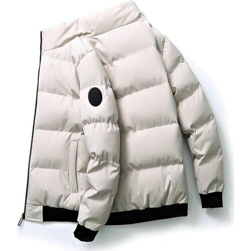 KKSKY 2020 Designer Padded Jacket Mens Thick Jacket Coats Style Slim Fashion Down Parkas Jacket Men Stand Collar Jacket Clothes