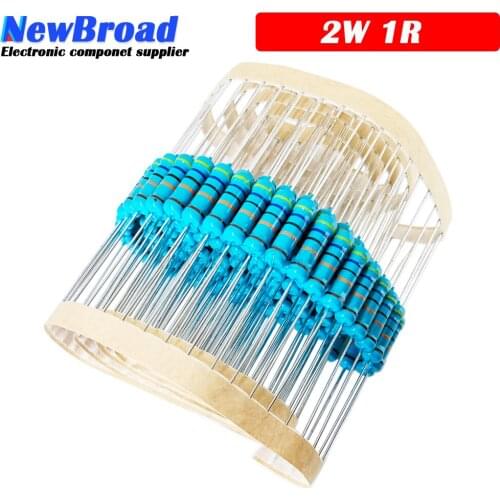 20pcs 1 ohm 2W 1R Metal film resistor