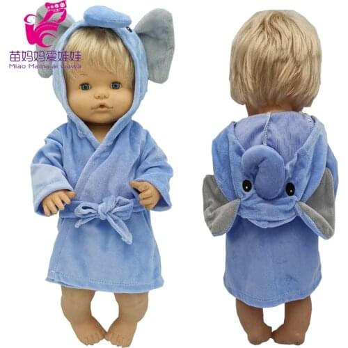 40 Cm Doll Clothes Nenuco Elephant Ropa Y Su Hermanita 17 Inch Reborn Baby Dolls Clothes Sleepwear