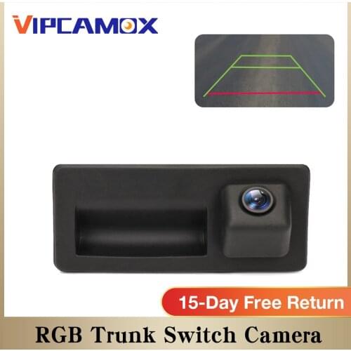 Trunk Switch RGB Rear View Camera 26 Pins for VW RNS315 RCD510 RNS510 Reversing Camera for VW Golf Passat Jetta MK5 MK6 Tiguan