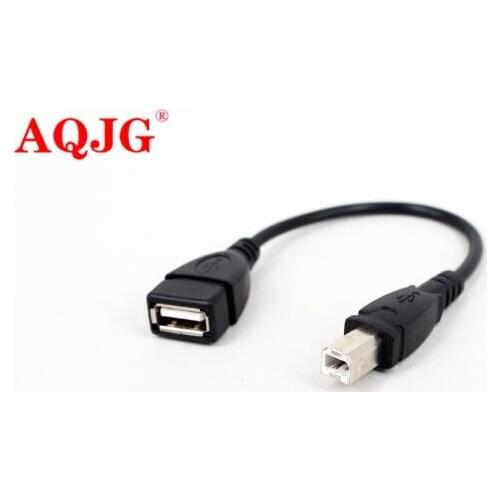 Mini Portable USB 2.0 A Female to B Male Adapter Connector AF to BM Converter for Printer Plug And Play