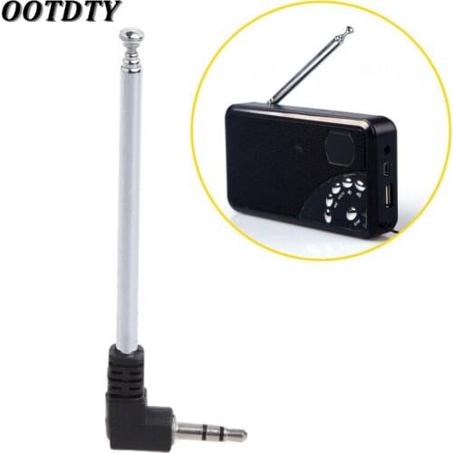 OOTDTY 3.5mm Radio Receiver Antenna Stainless Steel Multi-Purpose Interface FM Radio dropshipping