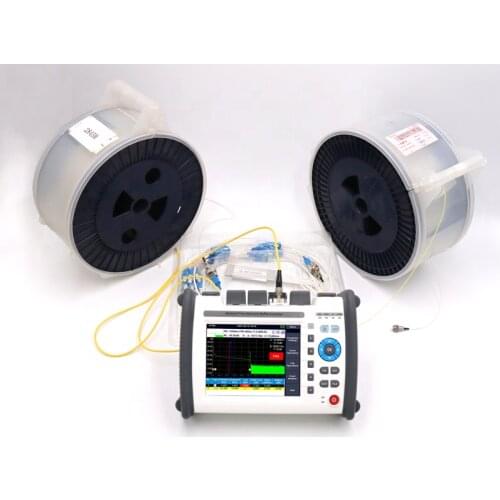 8000MAX OTDR Fiber Optic Reflectometery Optical Cable Tester Instruments with OPM OLS VFL Touch Screen SC FC Printed Report