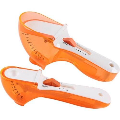 Adjustable Measuring Spoons Cups With Magnetic Snaps Scale For Cooking 5ml-30ml Cooking Baking Tools Kitchen Accessories