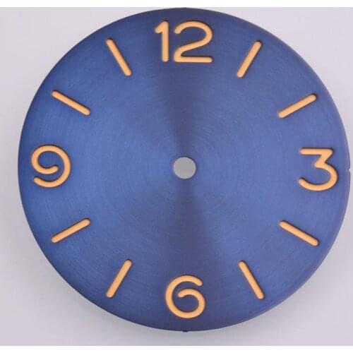 38.9mm parnis sandwich Blue Dial Sterile watch dial fit ETA 6497 6498 ST3600 movement