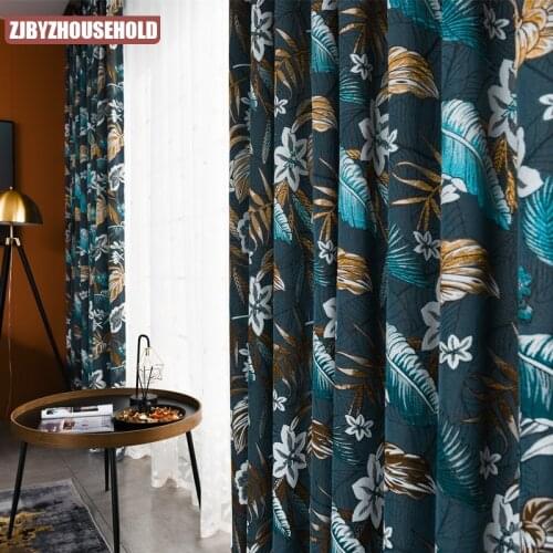Light Luxury American Country Printing Curtains High-end Nordic Blackout Curtains for Bedroom Living Room Custom Products