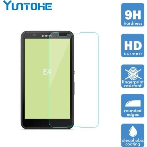 9H Hardness Tempered Glass For Sony Xperia E4 Pantalla Cristal Templado Screen Protector For Sony E4 Protective Film 100pcs/lot
