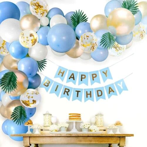 Birthday Party Decoration Balloons Chain Package Macaron Latex Balloon Garland Set Birthday Decorations Se