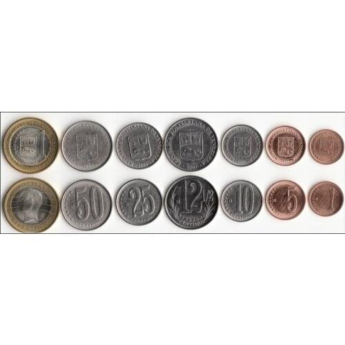 Venezuela 1 Set 7 Pieces America Coins New Original Coin Unc Commemorative Edition 100% Real