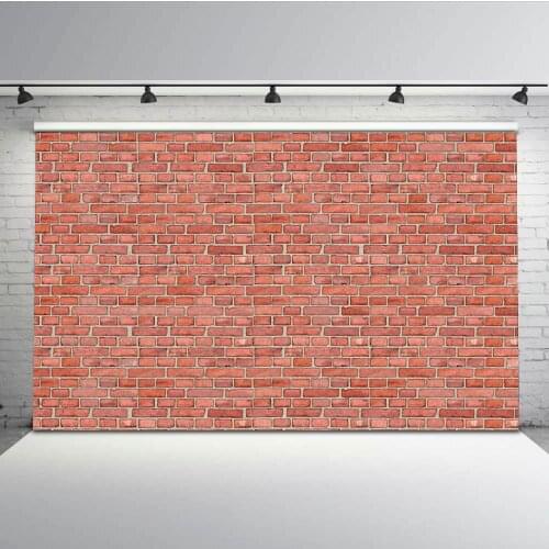 Mehofoto Vintage Red Brick Wall Photography Background Children Backdrop for Photo Studio Computer Printed Custom L-647