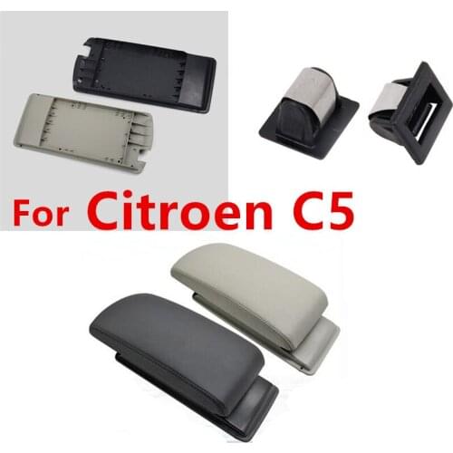 Top quality central leather armrest cover for Citroen C5 2011~2015 good quality Citroen C 5 armrest box cover assembly