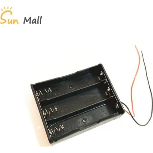 1pcs 18650 Power Battery Storage Case Box Holder Leads With 3holders in parallel