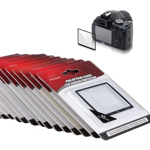 10 Pcs Camera Screen Protector Optical Glass LCD Cover for Nikon D3100 D3200 D5000 D5100 D5200 D5300 D7000 D7100 D700 D800 D4 D3