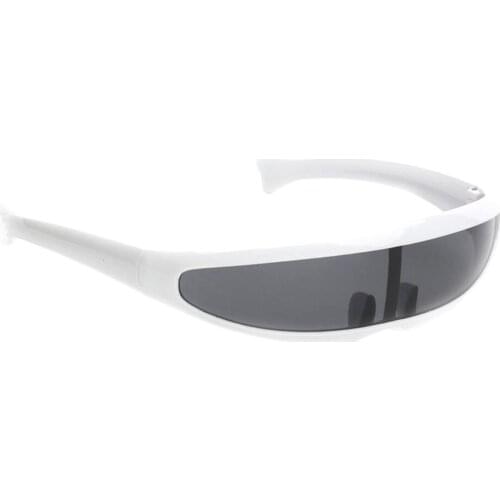 2 / Set of Novelty Futuristic Mirror Sunglasses Monoblock Glasses