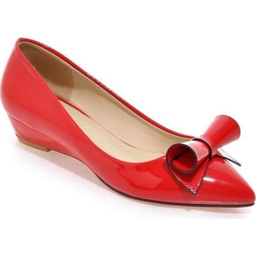 The new spring, summer, autumn 2017 low leisure with wedges size 43 pointed mouth shallow single shoe code 33-1220