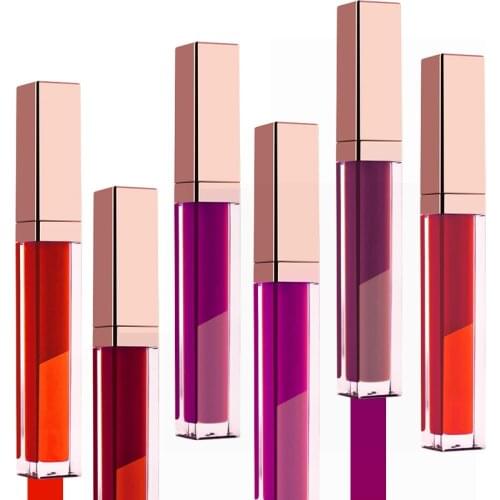 50pcs custom logo Pigmented Matte Nude Liquid Lipstick Non-stick Long Lasting Waterproof Makeup Matte Lipgloss Private Label