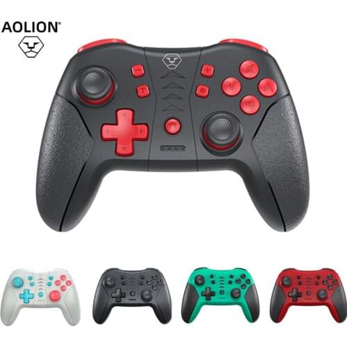 Aolion Wireless Bluetooth Game Handle Controller For Nintendo Switch Pro NS Lite Gamepad PC joystick with 6-Axis