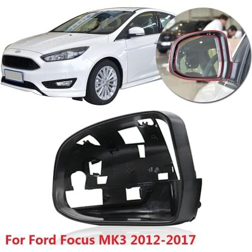 CAPQX For Ford Focus MK3 2012 2013 2014 2015 2016 2017 Outside Rearview Mirror Frame Lens rear view mirror cover hood