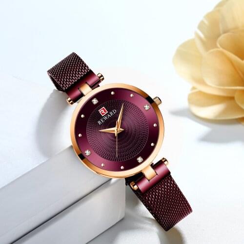 Reward Watch Fashion Charm Ladies Watches Luxury Female Stainless Steel Bracelet Wrist Watch Relogio Feminino Gift For Women