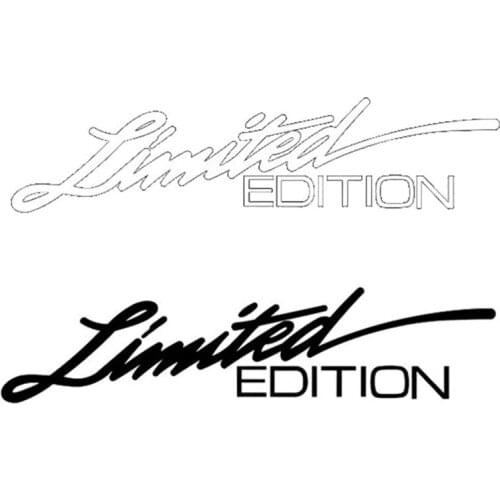 Black/White 16cm*3.8cm Limited Edition Creative Motorcycle Vinyl Car Window Stickers Car-styling Decals