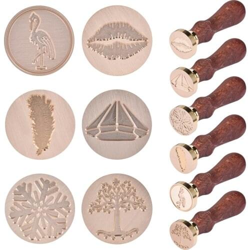Retro Wooden Stamp Antique Metal Sealing Wax Stamps Merry Christmas With Love Invitation Antique Sealing Stamp