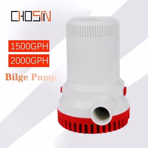 1500/2000gph Boat Bilge Pump 24v High Pressure Bilge Pump 24 V Dc 12v Kayak Rule Water Electric 12 Volt Accessories Marin