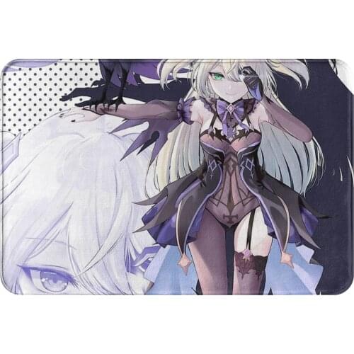 Genshin Impact Bathroom Mat Fischl Doormat Kitchen Carpet Balcony Rug Home Decor