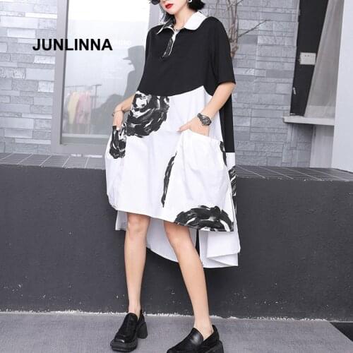 JUNLINNA Short Sleeve Dresses
