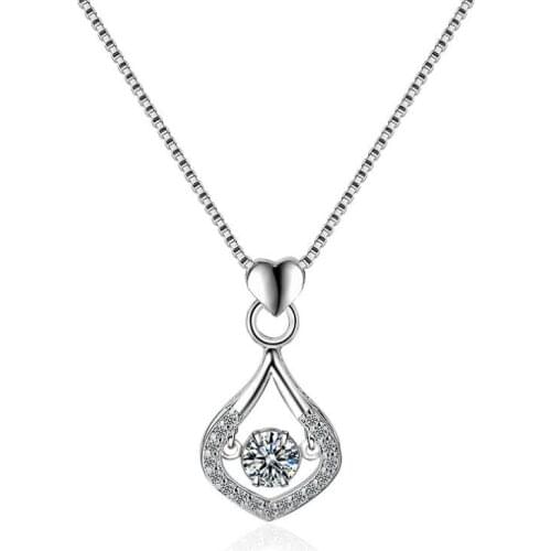 The Korean edition of the personality ornament is set with zircon pendants girl jewelry wholesale