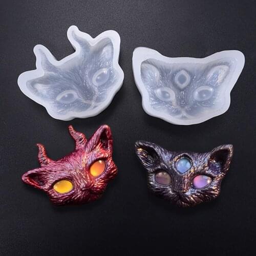 Cat Epoxy Resin Molds Jewelry Tool DIY Finding Jewelry UV Silicone Mold For Epoxy Resin Jewelry Tool Equipment Animal Decoration