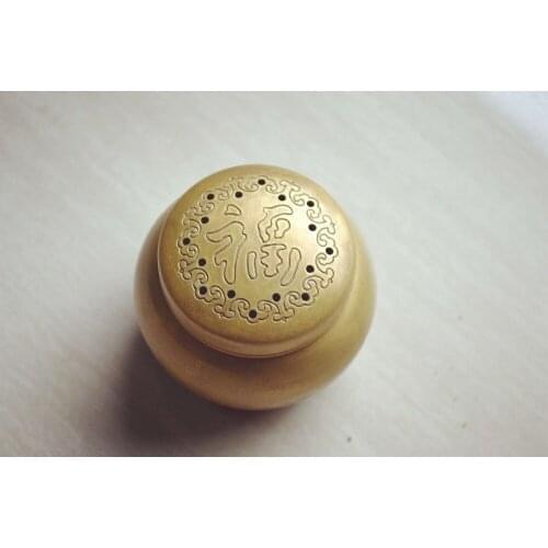 Brass Incense Burner Small And Thick Texture Blessing Incense Burner Holder