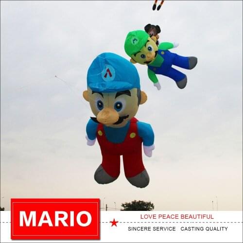 Soft inflatable Mario kite pendant 4m