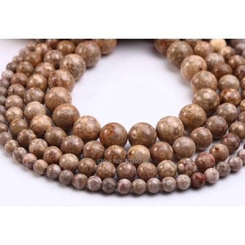 Wholesale Dots Rainbow Brown Natural Stone Round Loose Spacer Beads for Jewelry Making 6/8/10/12mm Necklace Bracelet DIY