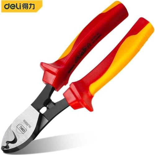 Deli Crimping Pliers Cutting Electricial Wire Stripper 6 Inches For Electricians Multi Popular Tool Hand Tools Cable Cutter